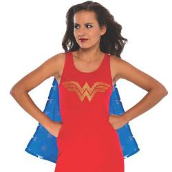 Tank Dress with Removable Cape Teen Wonder Woman Costume